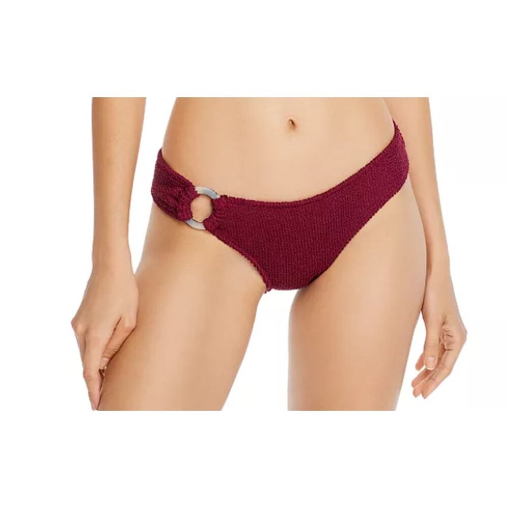 Tori Praver Purple Lanai Textured Cheeky‎ Bikini Bottom Women's Medium